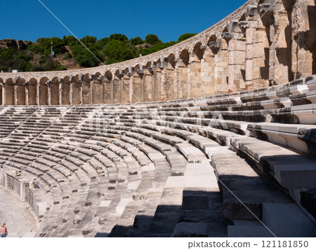 Ancient Roman theatre in Aspendos Ancient Roman theatre in Aspendos 121181850