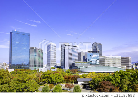 Osaka Business Park (Osaka City, Osaka Prefecture) surrounded by greenery 121185698