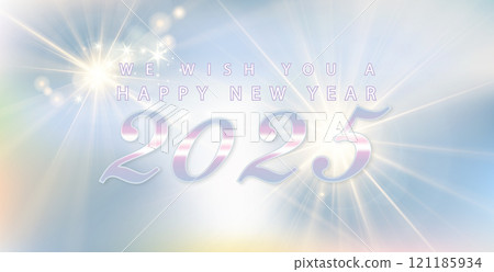 We Wish You a Happy New Year  on the beautiful 2025 design 121185934