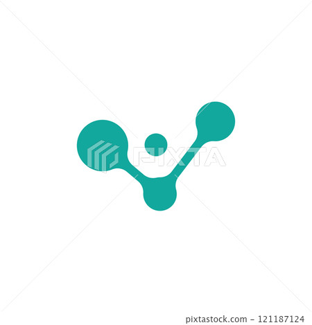 Molecule logo illustration Molecule logo illustration 121187124