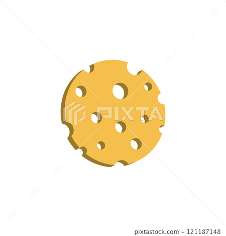Cheese slice icon Cheese slice icon 121187148