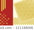 Japanese pattern background 121188006