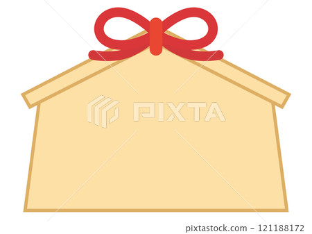 Simple votive plaque frame illustration 121188172