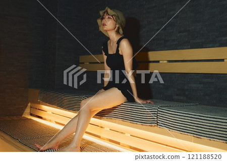 正在蒸桑拿的女人 攝影合作：Shiratama-no-Yu Izukei 121188520
