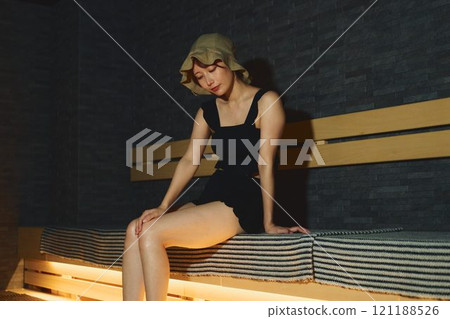 正在蒸桑拿的女人 攝影合作：Shiratama-no-Yu Izukei 121188526