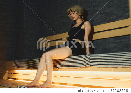 正在蒸桑拿的女人 攝影合作：Shiratama-no-Yu Izukei 121188528