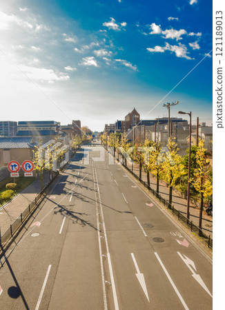 京都市:烏丸街、今出川街週邊的街景 京都市:烏丸街、今出川街週邊的街景 121189013