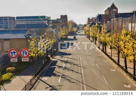 京都市:烏丸街、今出川街週邊的街景 京都市:烏丸街、今出川街週邊的街景 121189014
