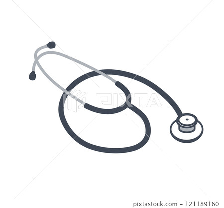 Stethoscope illustration material Stethoscope illustration material 121189160