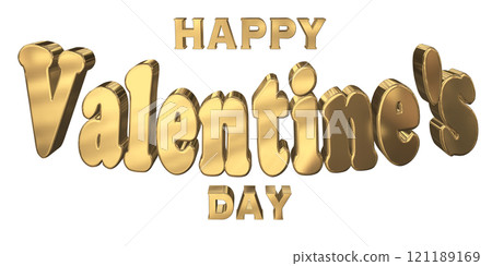 3DCG角色「情人節快樂/情人節快樂」金、金 3DCG角色「情人節快樂/情人節快樂」金、金 121189169