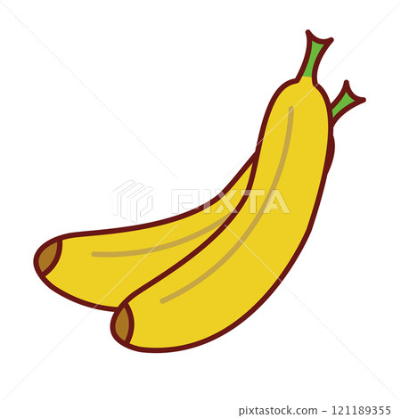Two bananas icon Two bananas icon 121189355