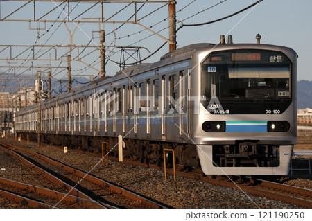 Rinkai Line 70-000 series Z10 train running on the Kawagoe Line Rinkai Line 70-000 series Z10 train running on the Kawagoe Line 121190250