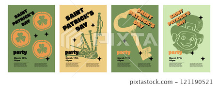 patrick, day, vector 121190521