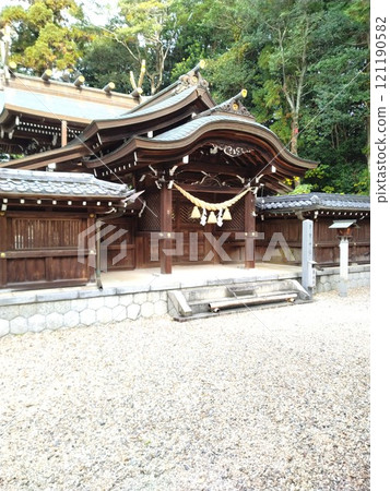 Owari Taga Shrine in winter: a power spot Owari Taga Shrine in winter: a power spot 121190582
