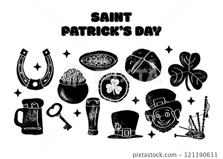 patrick, day, vector 121190611