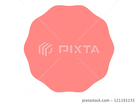 Pink bumpy round frame 121191235