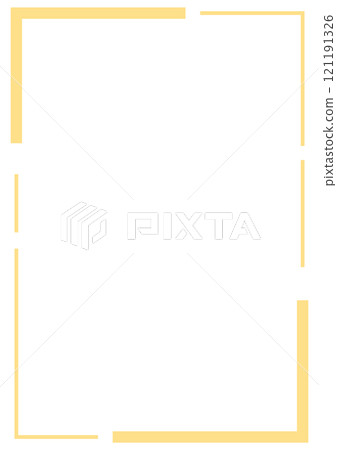 Yellow choppy square frame Yellow choppy square frame 121191326