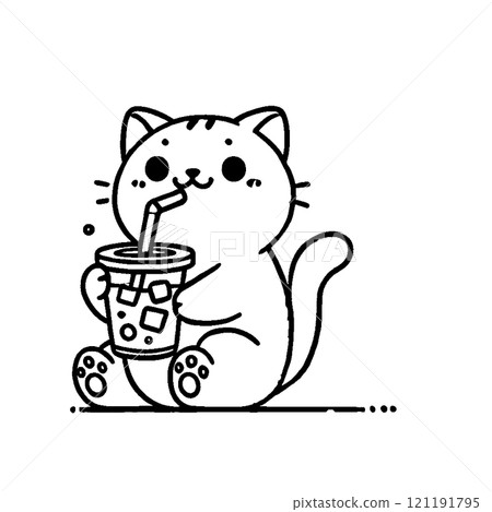 貓喝果汁 121191795