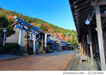 [Fukui Prefecture] The post town of Kumagawa-juku on a sunny day 121191880