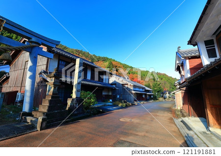 [Fukui Prefecture] The post town of Kumagawa-juku on a sunny day 121191881