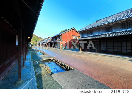 [Fukui Prefecture] The post town of Kumagawa-juku on a sunny day 121191900