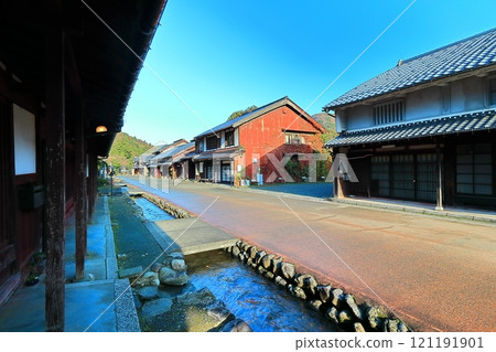 [Fukui Prefecture] The post town of Kumagawa-juku on a sunny day 121191901