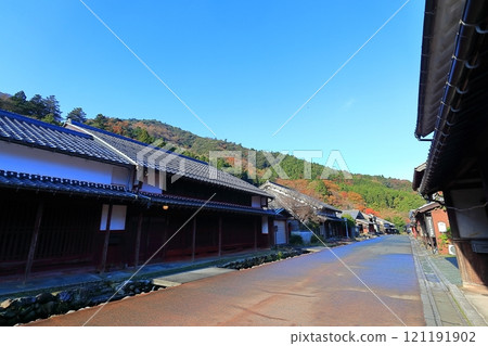 [Fukui Prefecture] The post town of Kumagawa-juku on a sunny day 121191902