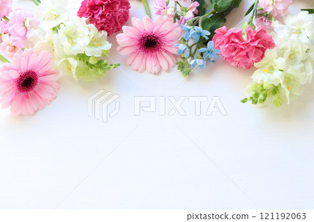 Gerbera and carnation frame Gerbera and carnation frame 121192063