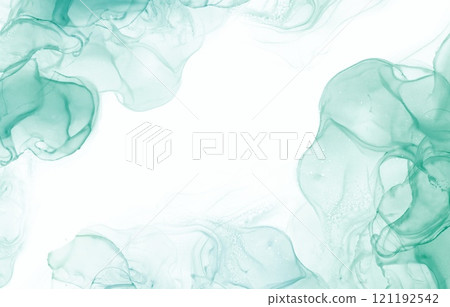 Spring image of forest bathing Refreshing alcohol ink art background Marble image Spring image of forest bathing Refreshing alcohol ink art background Marble image 121192542