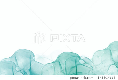 Spring image of forest bathing Refreshing alcohol ink art background Marble image 121192551