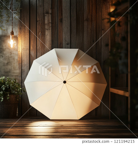 Blank umbrella mockup for your design. 121194215