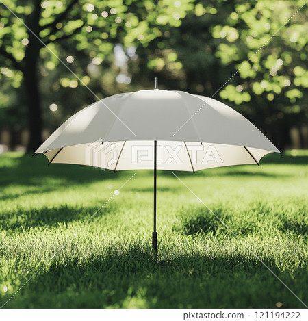 Blank umbrella mockup for your design. 121194222