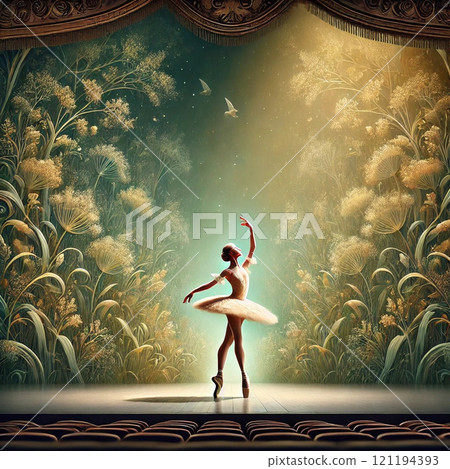 Prima Donna的舞花精靈植物圖譜AI藝術繪畫 121194393