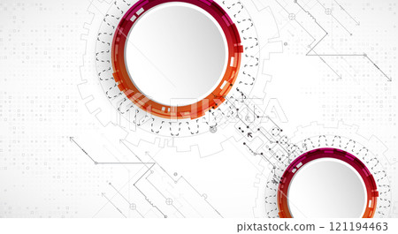 Abstract technology concept. Circuit board, high computer color background. Vector illustration. Abstract technology concept. Circuit board, high computer color background. Vector illustration. 121194463