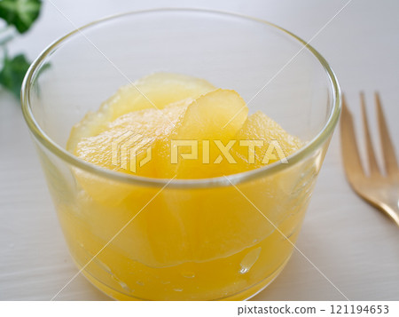 Apple compote in a glass Apple compote in a glass 121194653