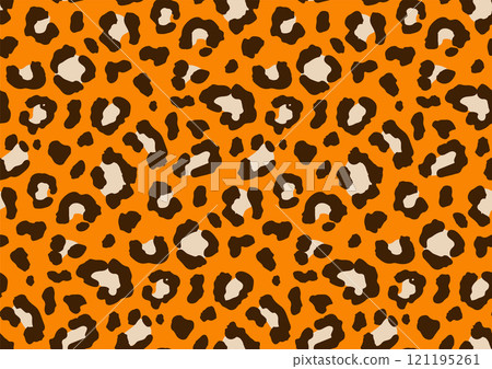 Leopard, Cheetah, wild animals print, seamless pattern design. Leopards skin pattern textile vector 121195261