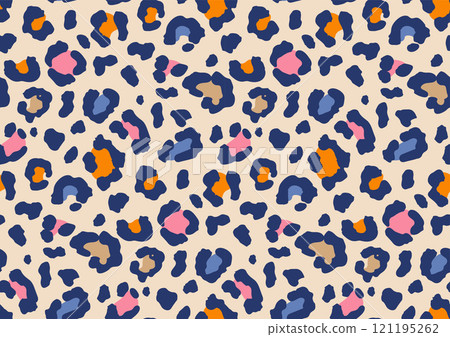 Leopard, Cheetah, wild animals print, seamless pattern design. Leopards skin pattern textile vector 121195262