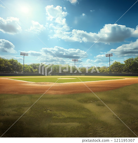 Baseball field, amateur field 121195307