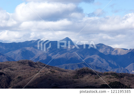 Scenery from Yokone Plateau, looking towards Mount Kokai Scenery from Yokone Plateau, looking towards Mount Kokai 121195385
