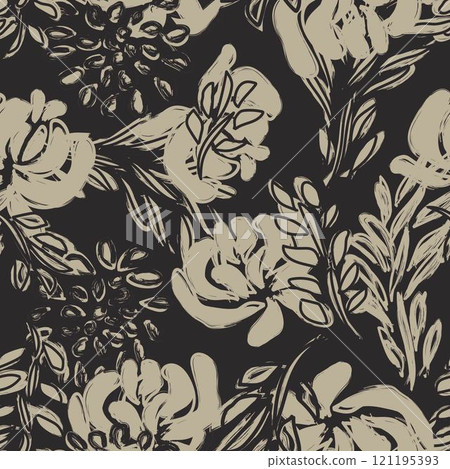 Abstract Floral Seamless Pattern Design Abstract Floral Seamless Pattern Design 121195393