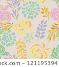 Abstract Floral Seamless Pattern Design Abstract Floral Seamless Pattern Design 121195394