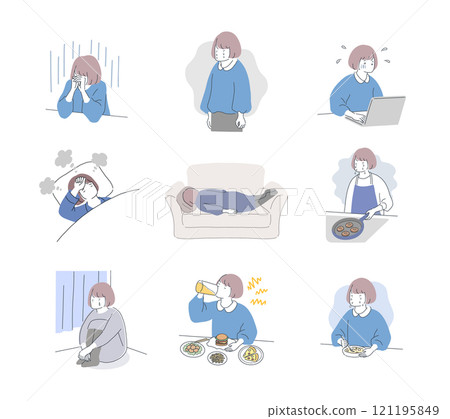 不適婦女的負面插圖集 121195849