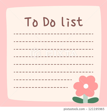 Cute to do list template Cute to do list template 121195965