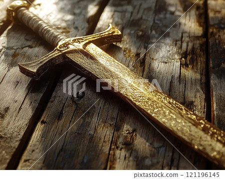 ancient sword, close up 121196145