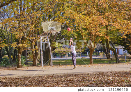 東京光丘公園籃球訓練場景 121196456