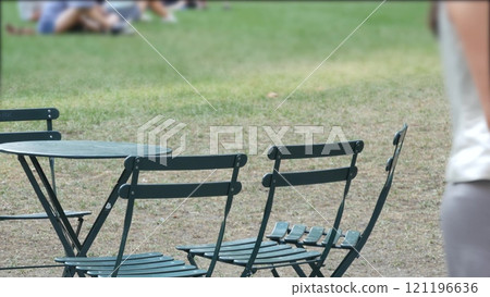 New York City, Manhattan Midtown Bryant Park with Public library, 42 street and Fifth 5 avenue, USA. 121196636
