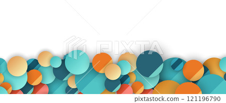 Abstract futuristic metaball, bubbles shapes science background 121196790