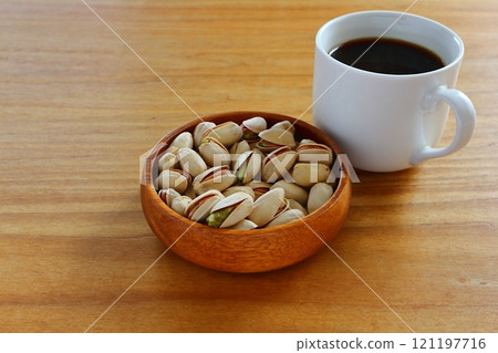 Pistachio and coffee 121197716