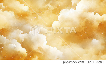 Auspicious clouds Japanese style background 121198289