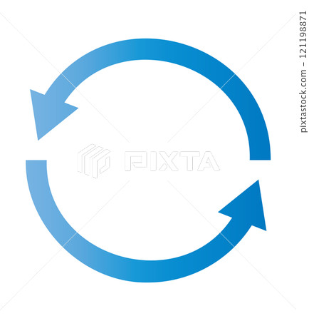 business blue gradient cycle diagram arrow illustration material 121198871
